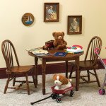 vintage childrens table and chairs set