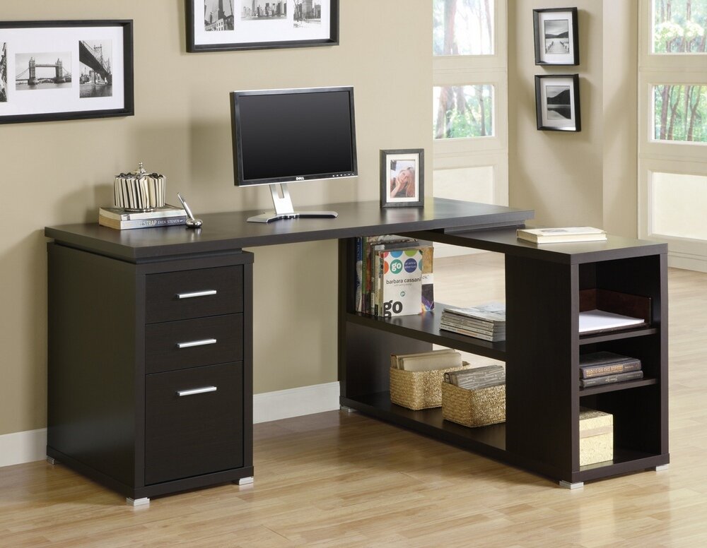 adjustable height l shaped desk