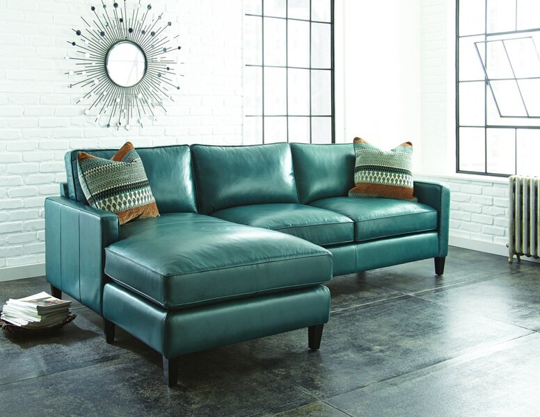 chaise lounge sofa blue