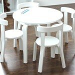 childrens table and chairs white