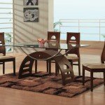 glass dining table set
