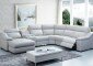 Classic House Design with Leather Sectional Sofa