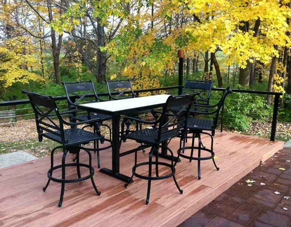 outdoor pub table sets cheap