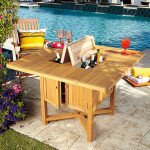 patio table with cooler
