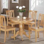 pedestal oak table and chairs