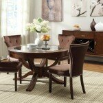 pedestal table with chairs