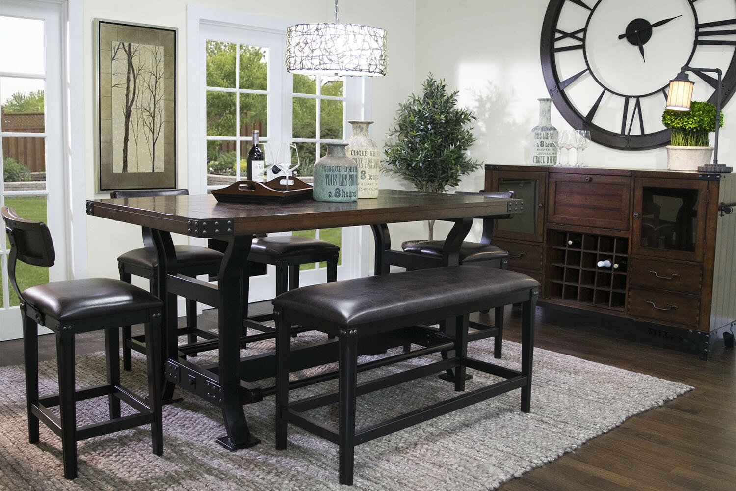 pub height dining table sets