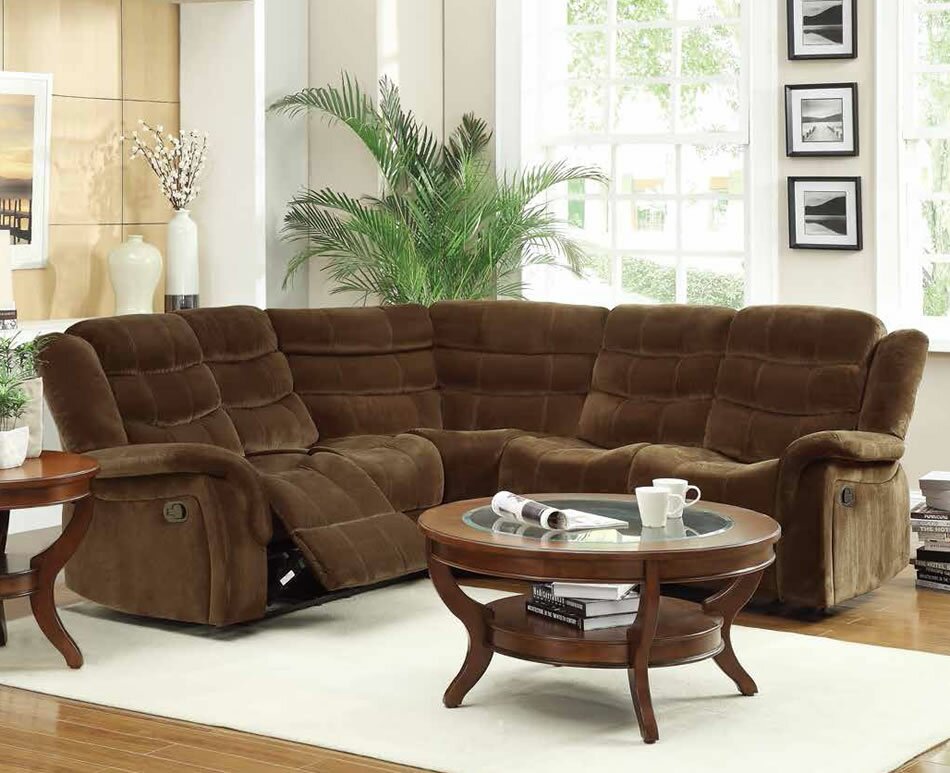 small sectional sofa brown