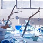 table centerpieces blue