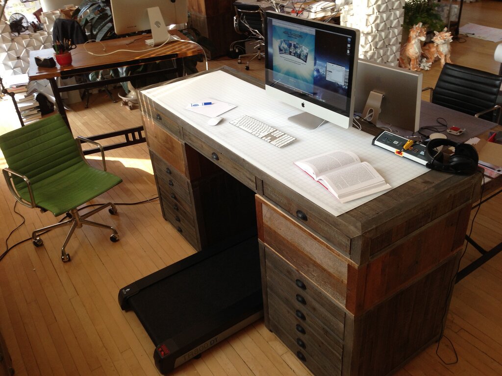 treadmill desk graphic design