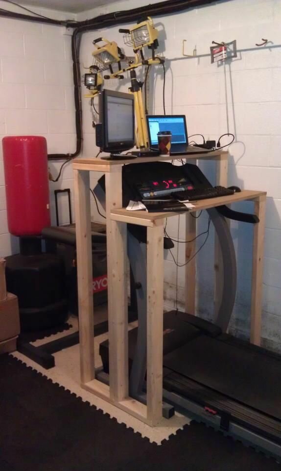 treadmill desk laptop and ipad holder